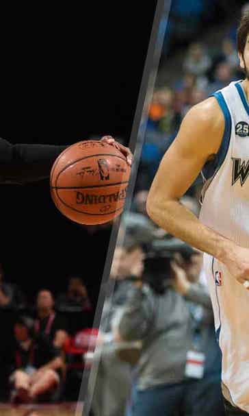 Despite trade talk Wolves' Rubio ready to mentor Dunn
